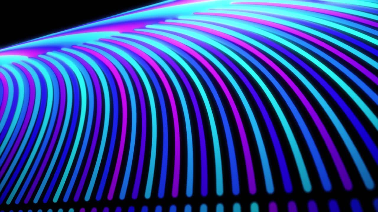 ondas de luz de neón abstractas