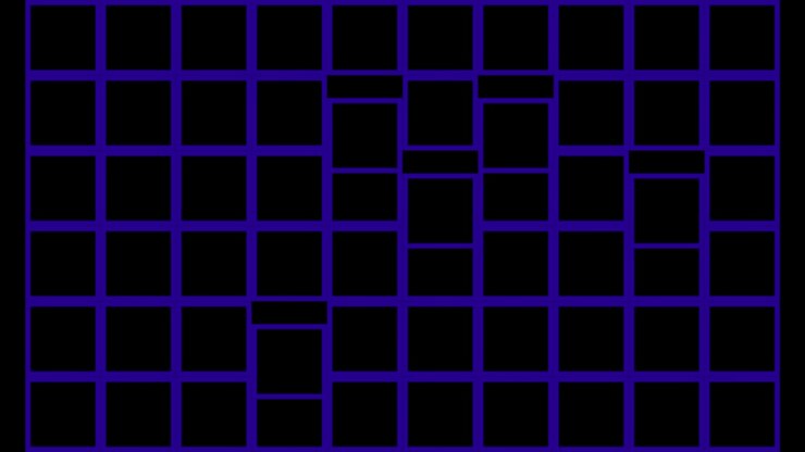 Replacing each other is an effect. The figure is a violinist. Dynamic contrast animation of squares, digital pixels. Can be used for concerts, shows, disco parties, music videos
