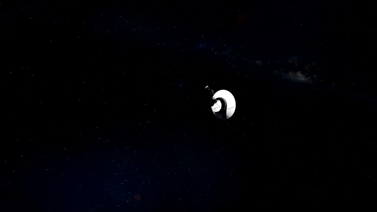 보이저 탐사선이 토성을 떠난다