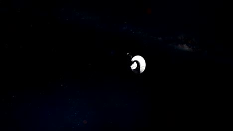 la sonda voyager está saliendo de saturno.