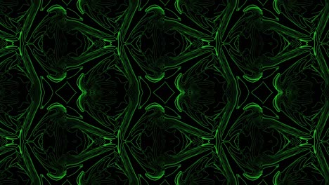 abstract stripes kaleidoscope effect. green liquid waves corporate abstract motion background. seamless loop. motion shapes outline border. wave stripes. video animation vj, 4k