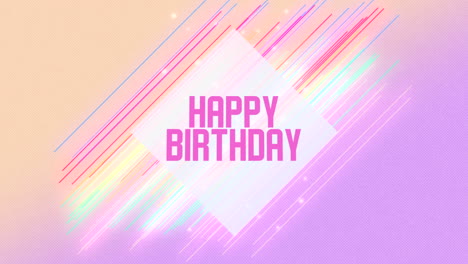 vibrant striped birthday card celebrate with colorful happy birthday message