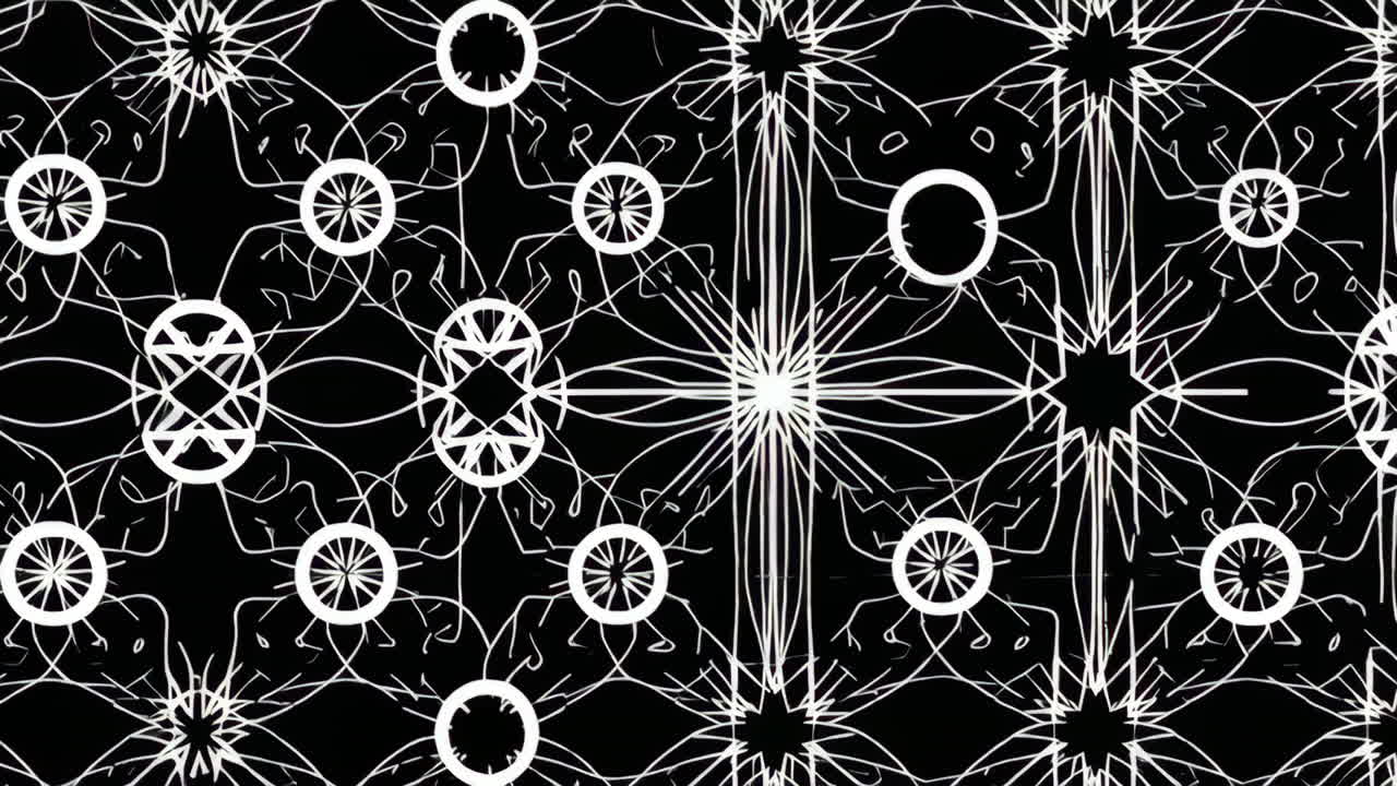 un patrón geométrico en blanco y negro