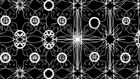 patrón geométrico en blanco y negro
