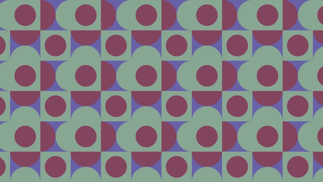 Geometric pattern with very peri color tiles. Abstract animated shapes in minimal dynamic mosaic. Motion graphic background in a flat design