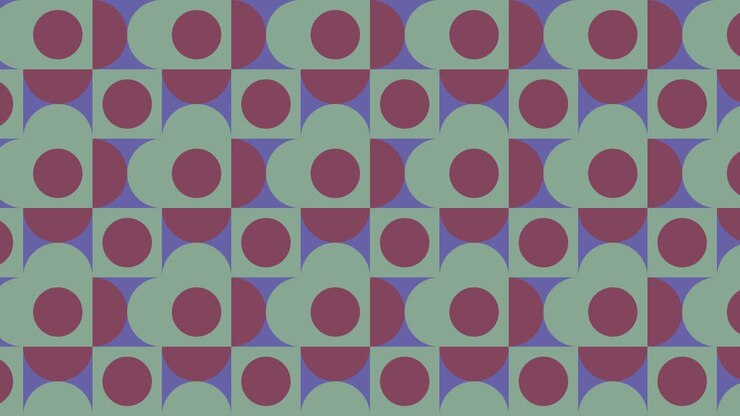 Geometric pattern with very peri color tiles. Abstract animated shapes in minimal dynamic mosaic. Motion graphic background in a flat design