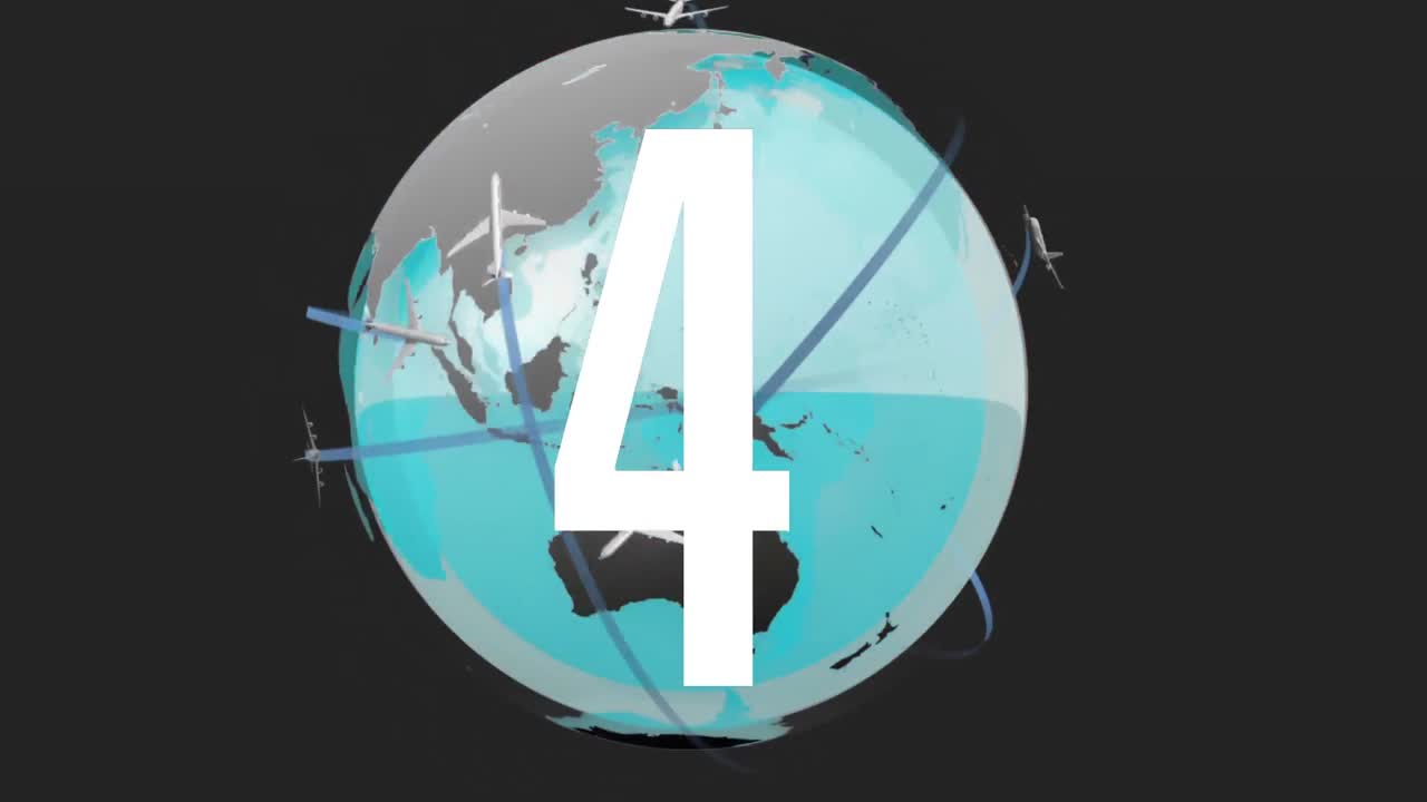 Animated countdown video