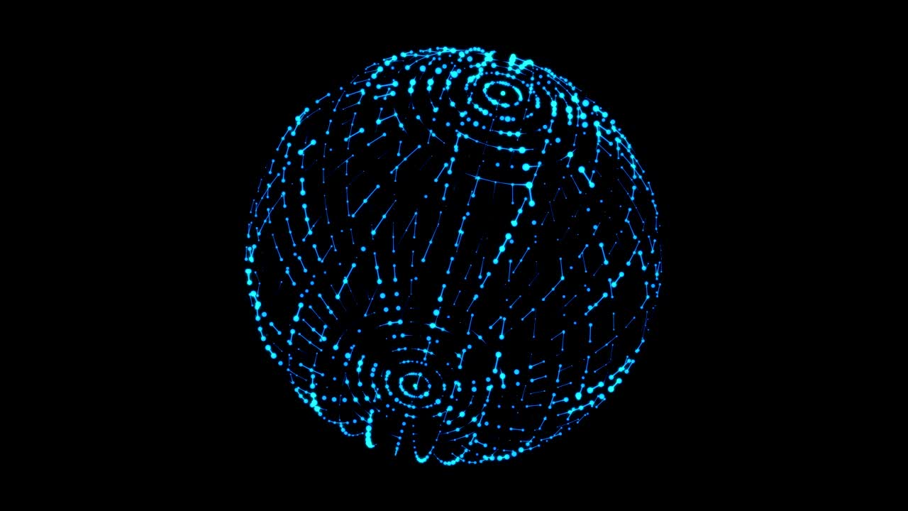 Big data visualization. HUD wireframe mesh sphere with dot and lines. Analysis of information. Visual data infographics design. Science technology.