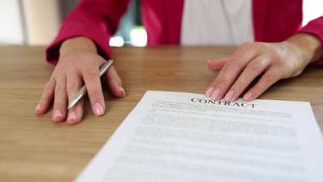 firma de un contrato