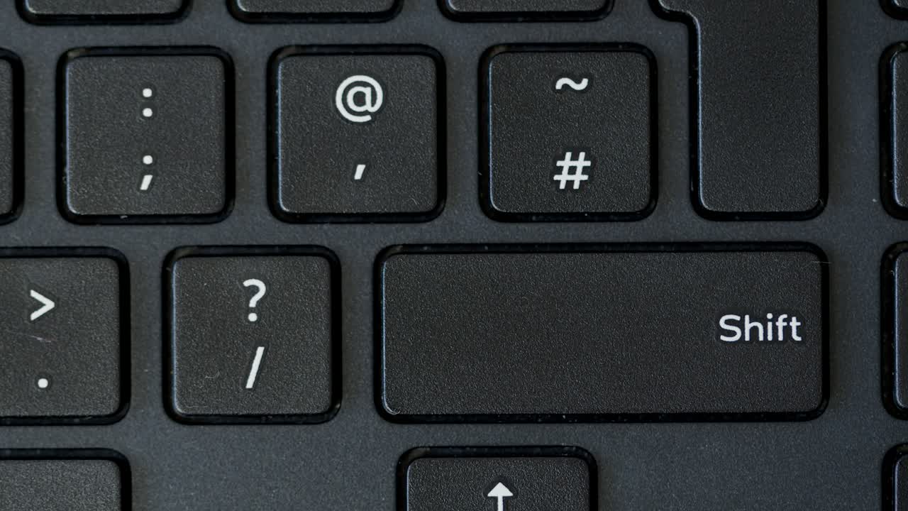 상위 뷰 손가락 누르기 shift 키보드 버튼