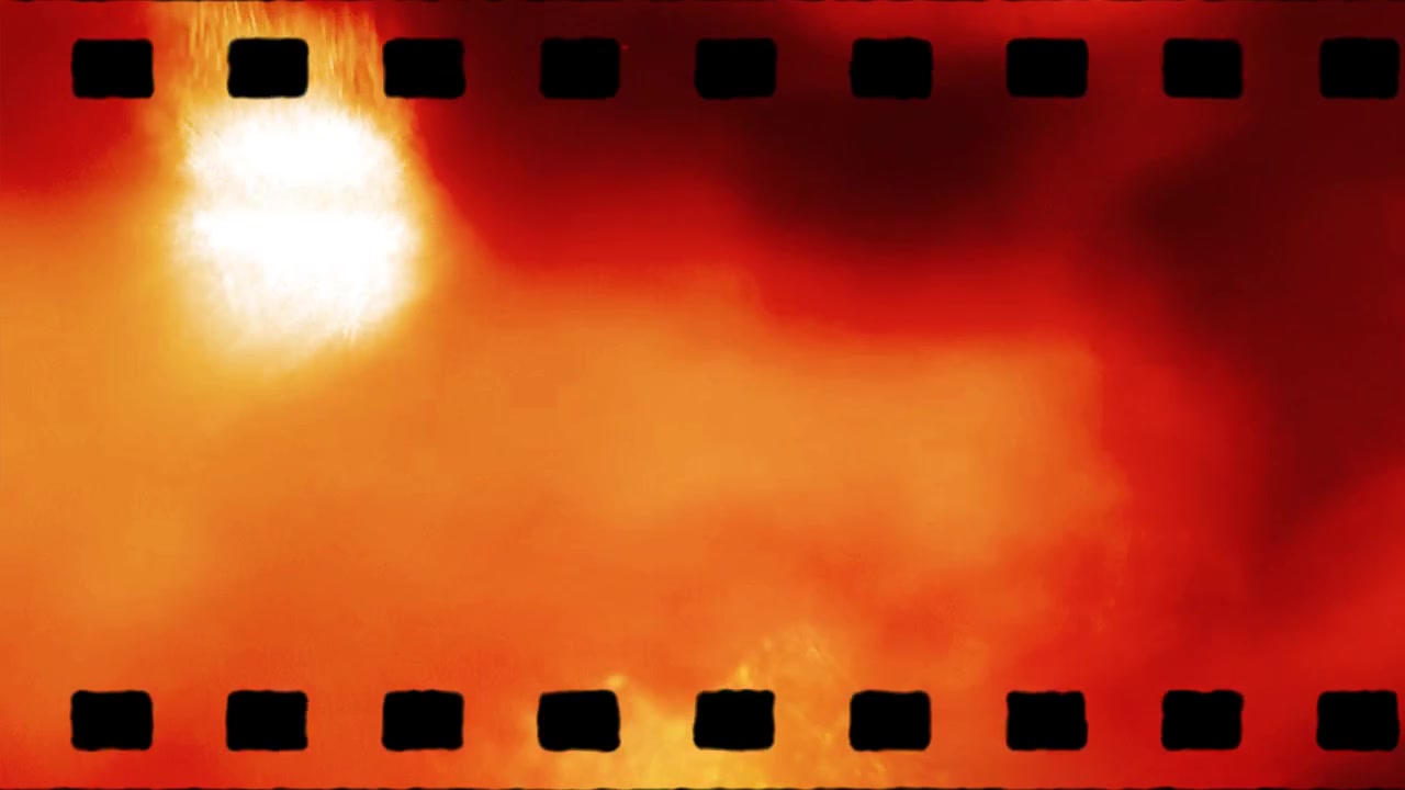 Vintage Filmrollen-Overlay mit Lichtlecks und Filmkorn