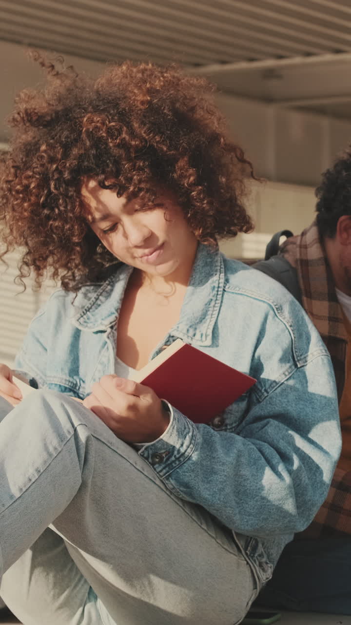 Students studying together