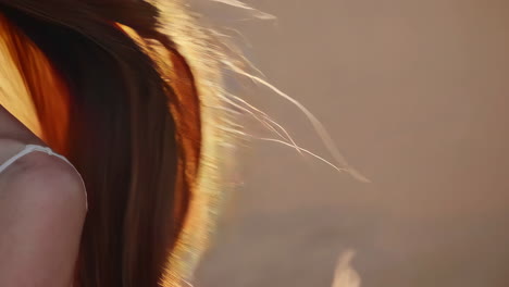 sunlit blonde hair