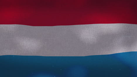 la bandera nacional de luxemburgo ondeando