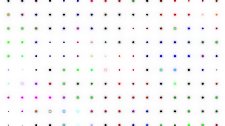 Abstract animation multicolor pattern-4k Multicolored Led Circle Light