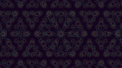 interconnected purple spiral pattern with circular design