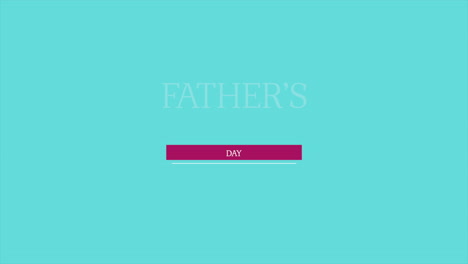 modern fathers day text on fashion blue gradient