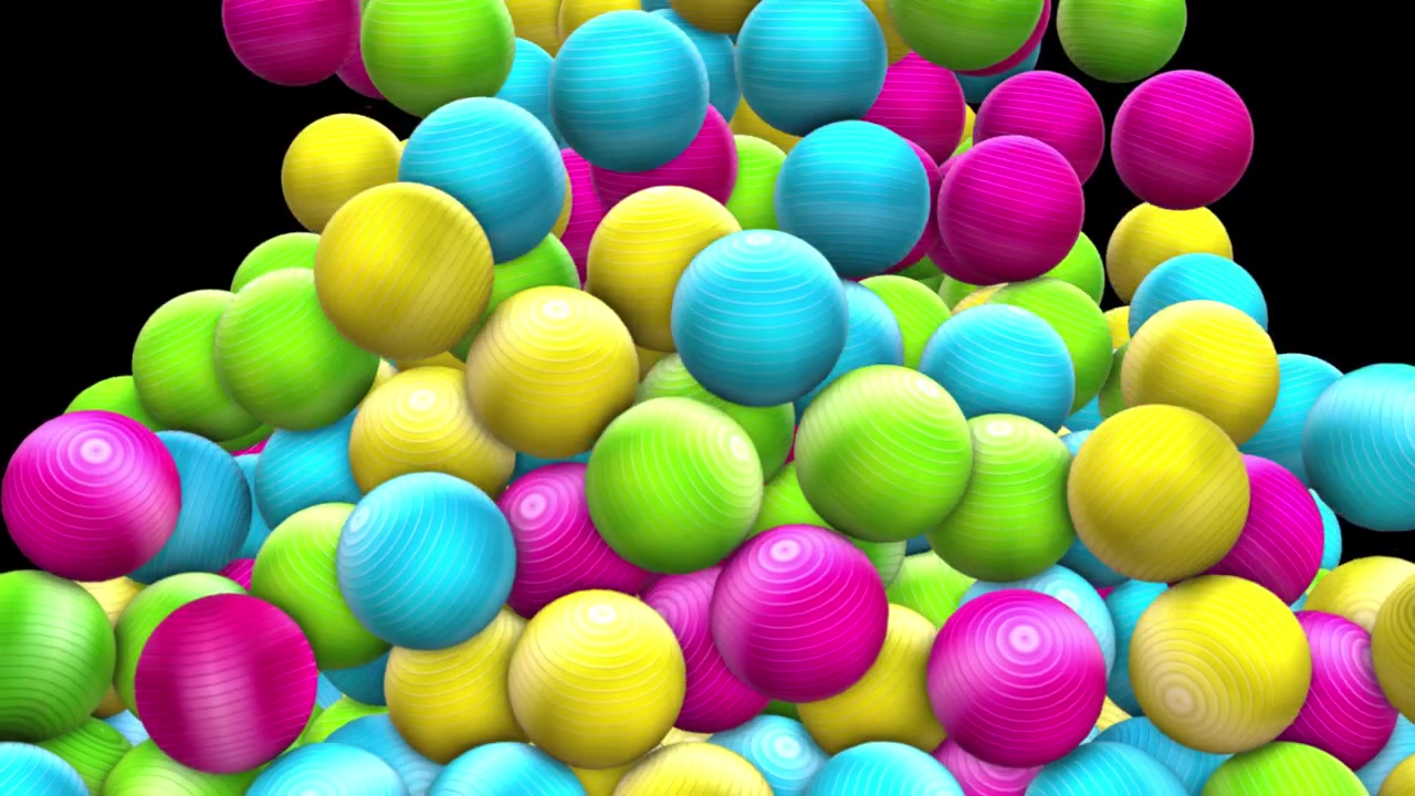 A Symphony of Colors: Bouncing Balls in Motion