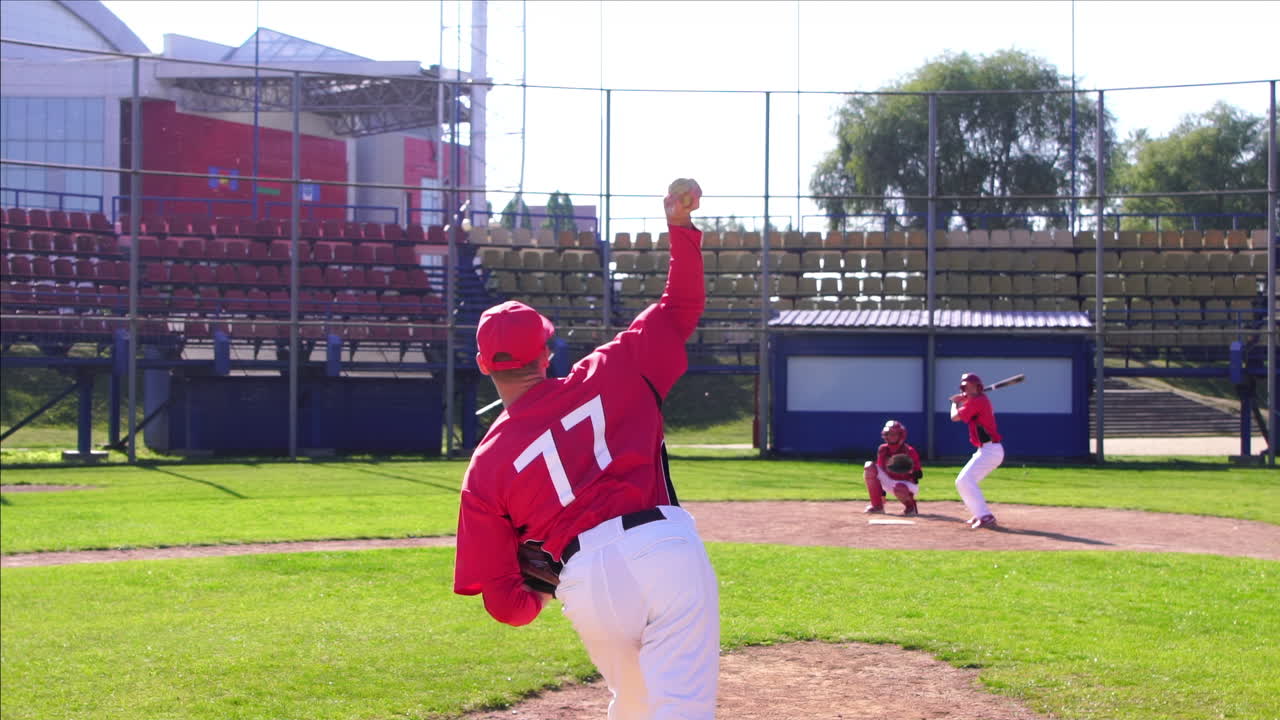 Experience the dynamic baseball pitching sequence in action where athleticism meets precision