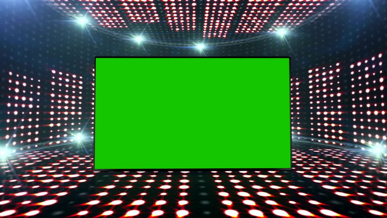 음악 파동 방, 라디오, 조명 전구 애니메이션, 렌더링, 배경, 루프