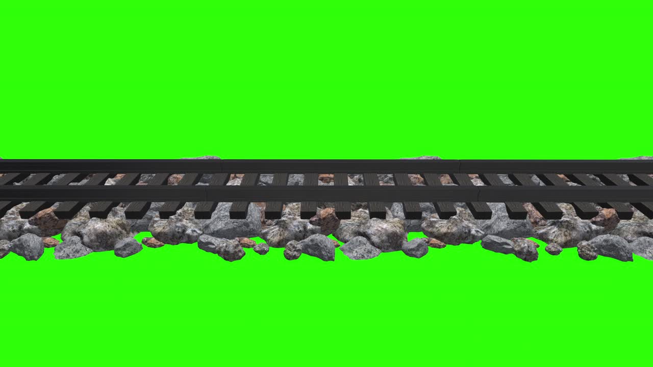 열차 트랙 측면 뷰