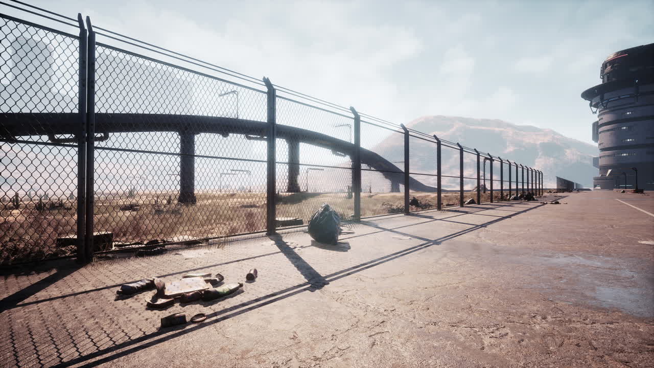 paisaje post-apocalíptico de la ciudad