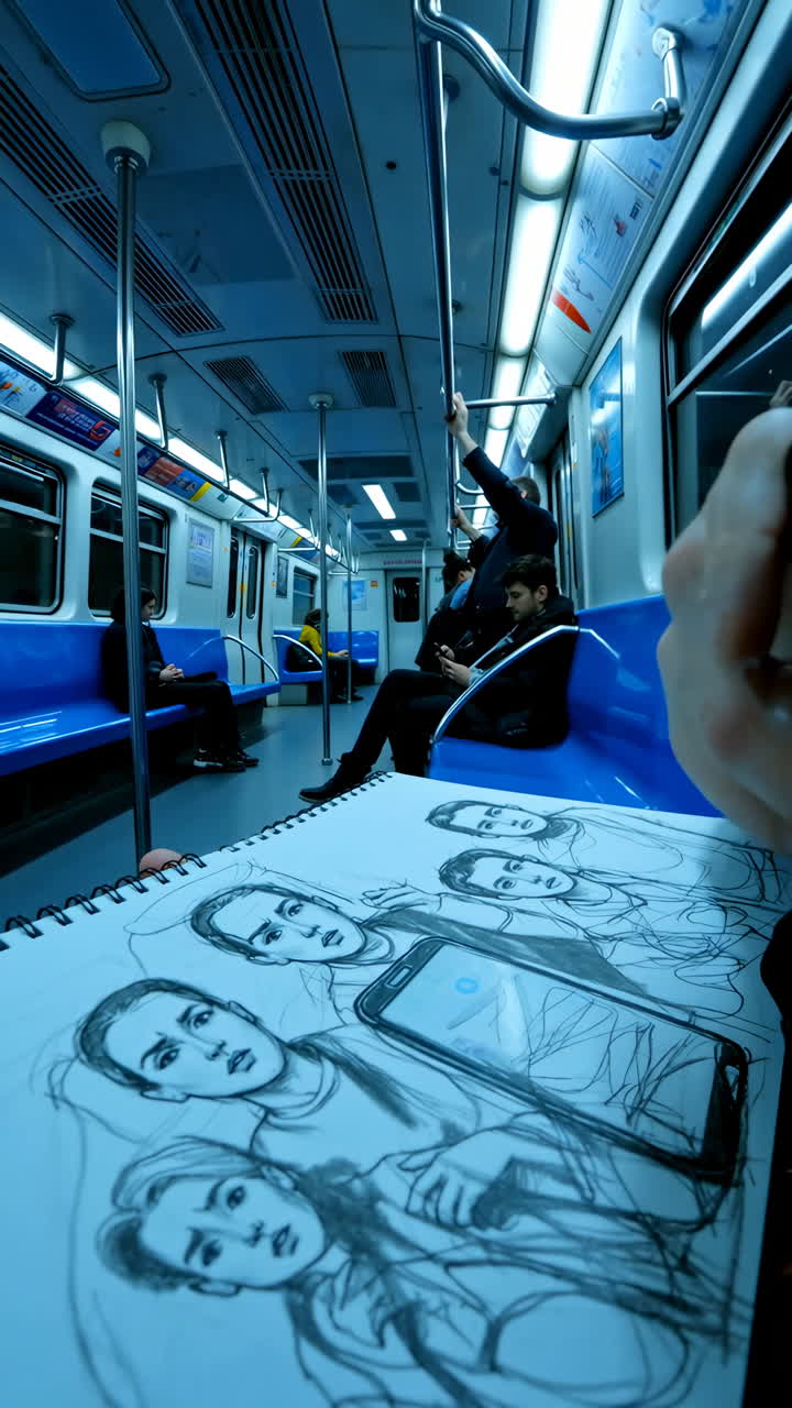 Kunstwerk auf einem U-Bahn-Wagen