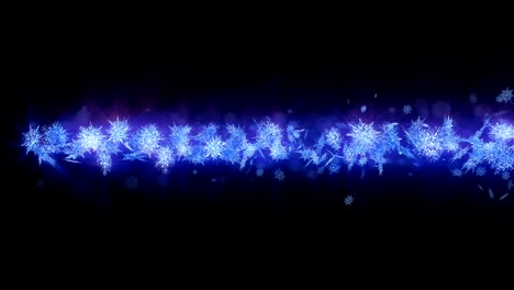 shinning winter symbol with beauty snowflakes. vortex from spin snow. winter pattern. beauty dancing snowflakes. abstract loop animation.