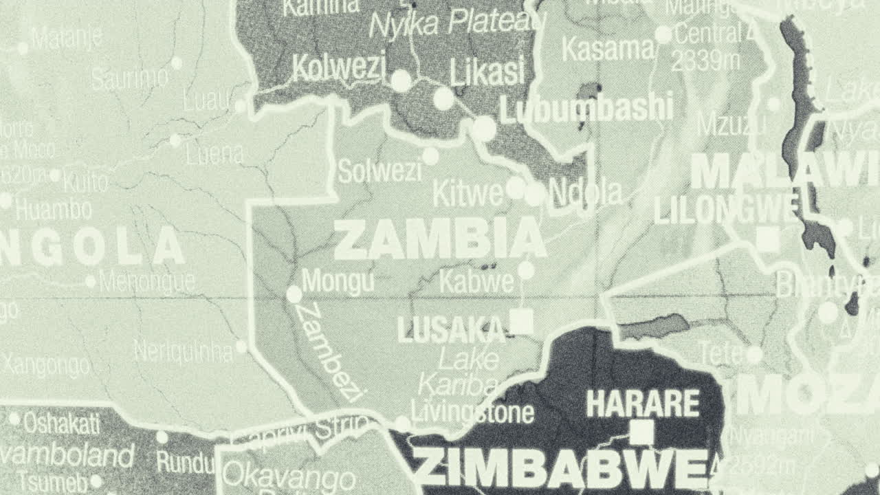 Detailed Map of Southern African Countries