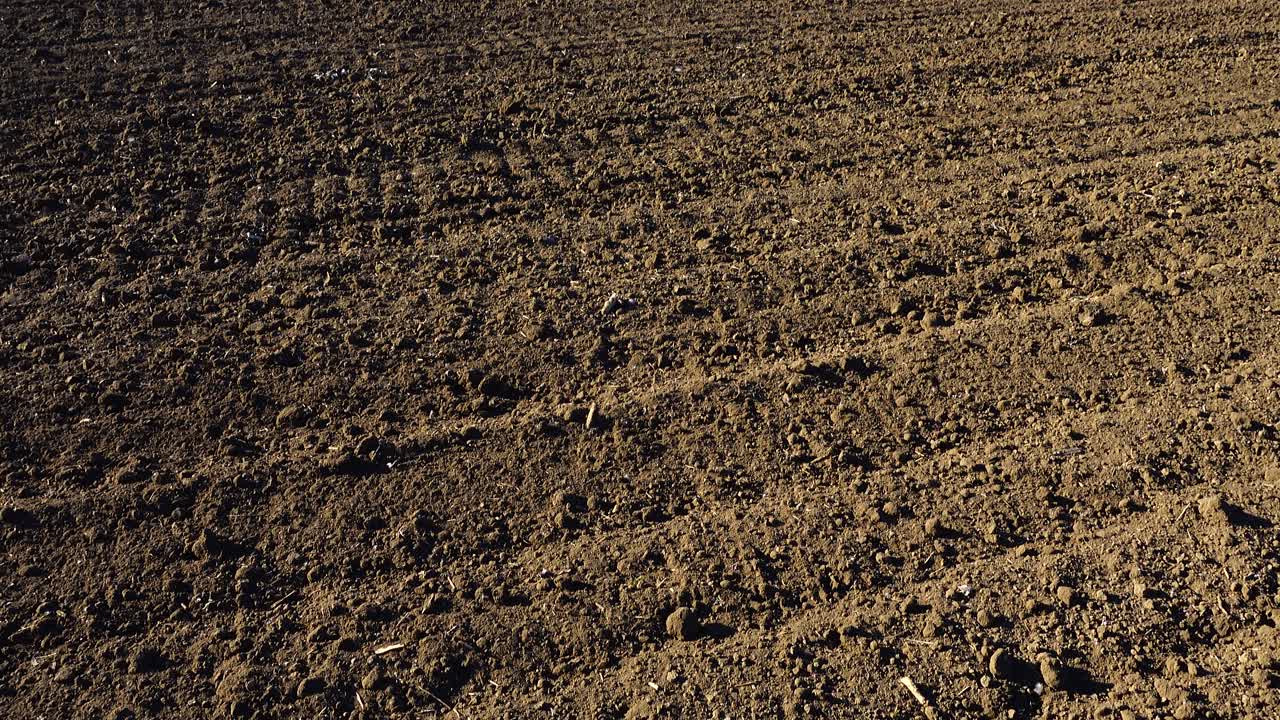 El campo agrícola, fotografía de la tierra arada