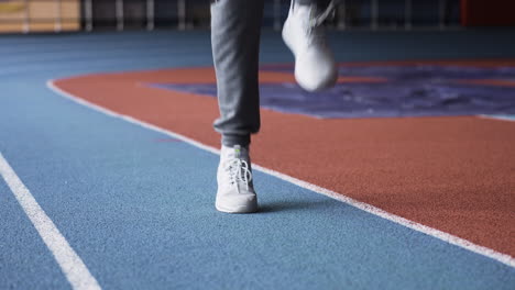 boy training indoors