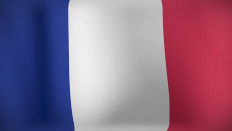 animación de la bandera de francia ondeando