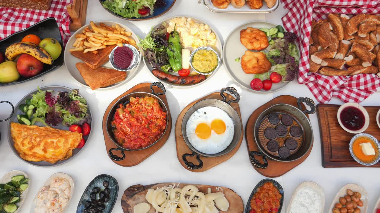 Delicious and Varied Breakfast Spread