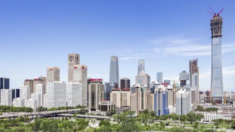 time lapse-beijing skyline