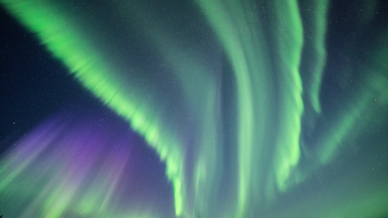 un magnífico espectáculo de luces en el cielo nocturno