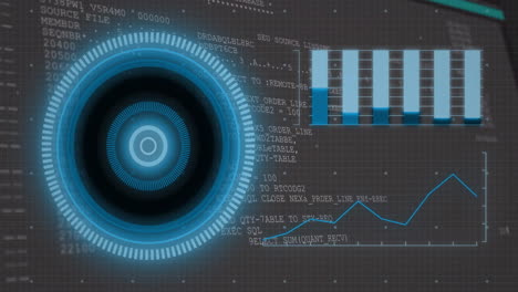 Animation-of-scope-scanning-and-data-processing-on-black-background