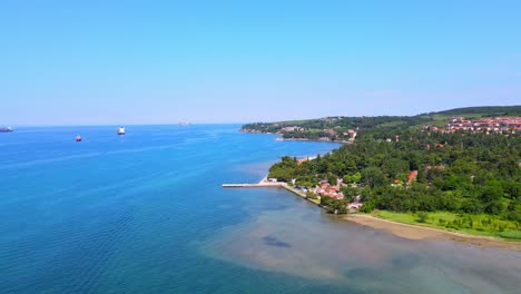 Stunning-aerial-4k-drone-footage-of-a-Slovenian-coastal-beauty