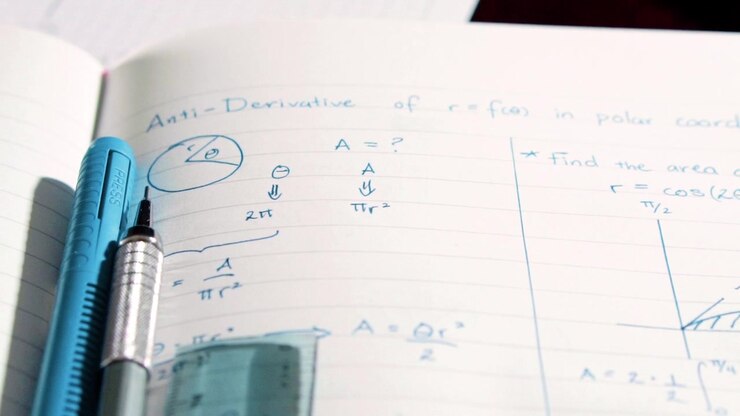B-roll shots of math-calculus notes. Meant for atmosphere and extra scenery.