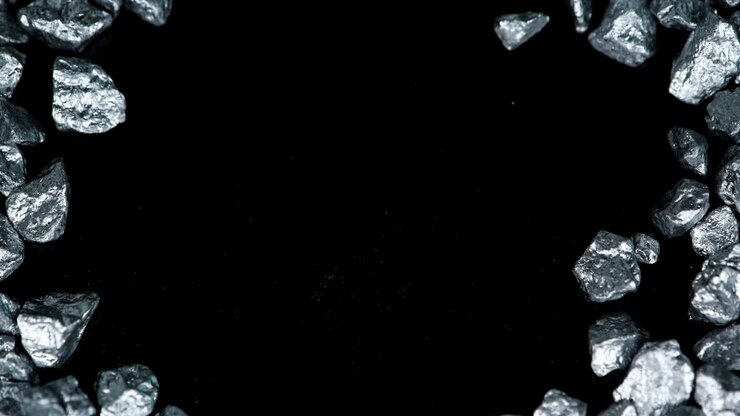 Sfondo con mucchio di pepite d'argento (in loop continuo).