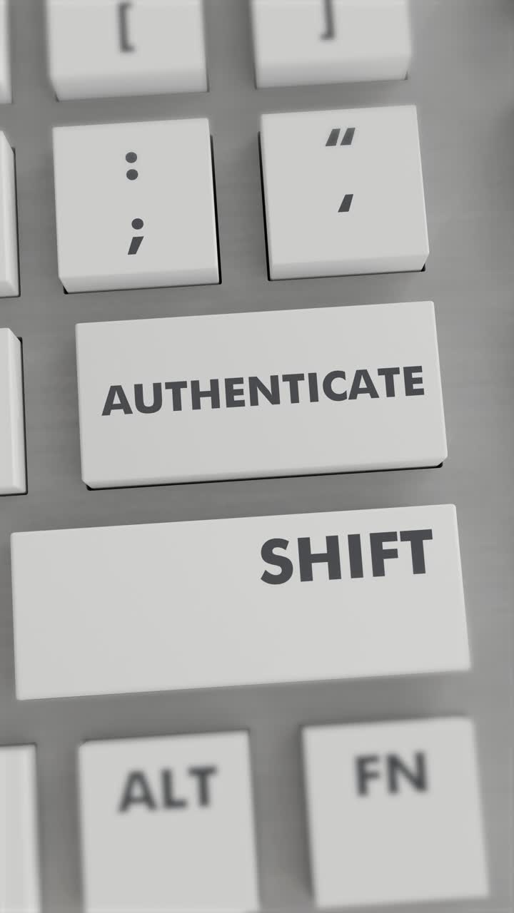 autenticar la pulsación del botón en el teclado vídeo vertical