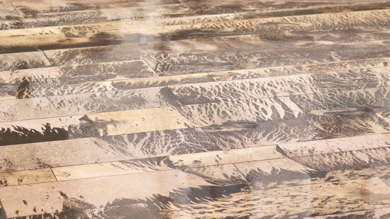 타일 패턴으로 은, 더러운 보행길