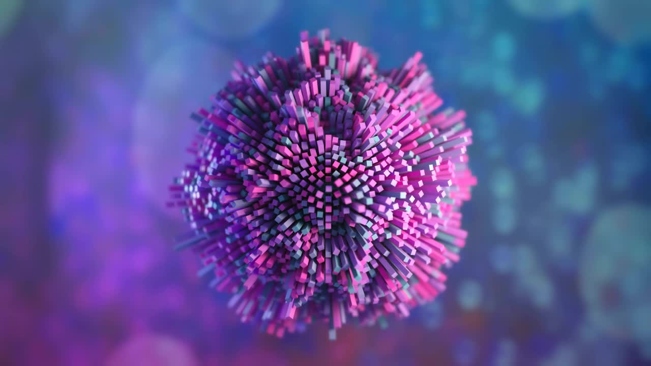 Struttura molecolare futuristica 4K