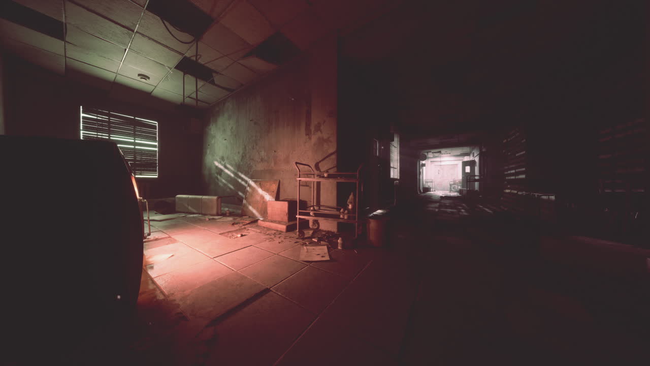 corredor abandonado del hospital