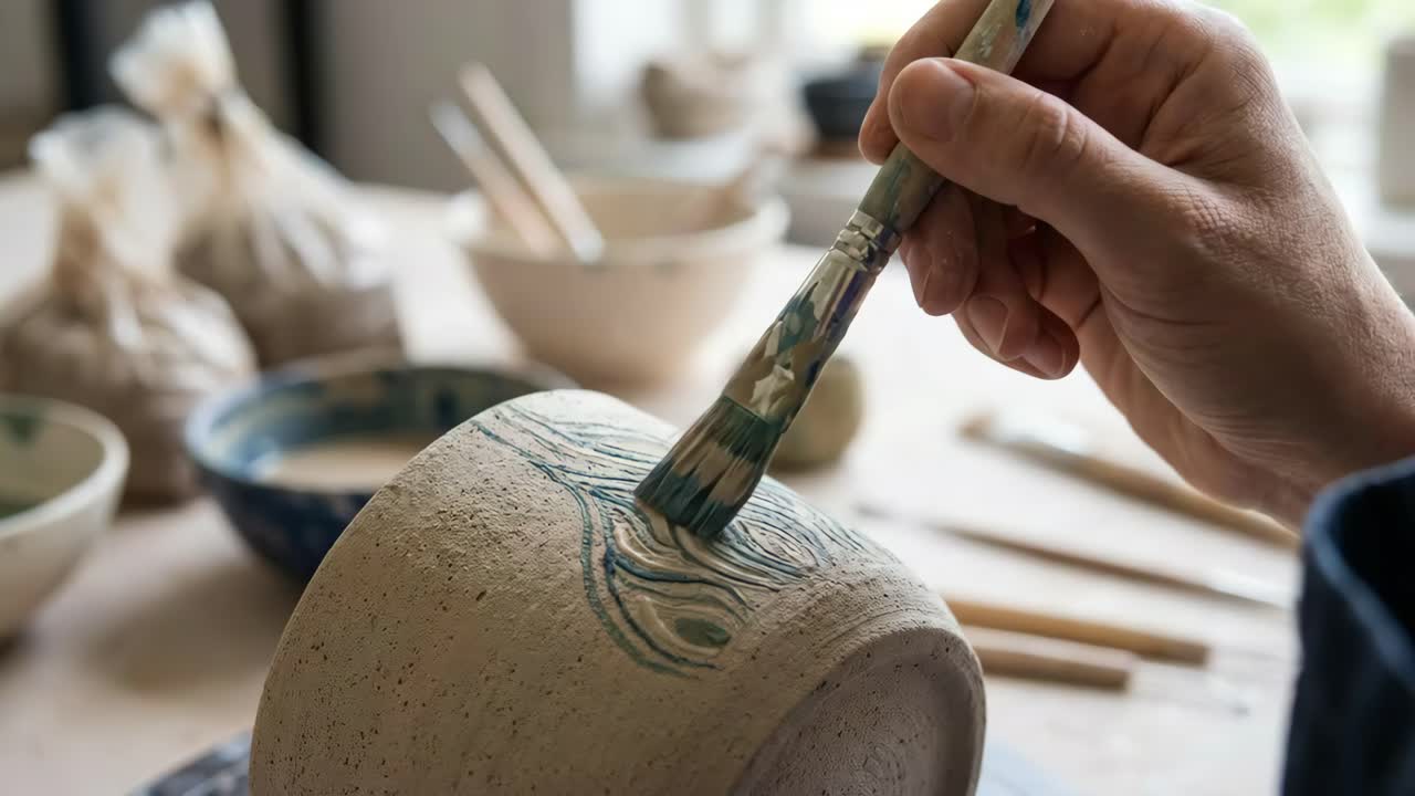 Dipingere un vaso di ceramica