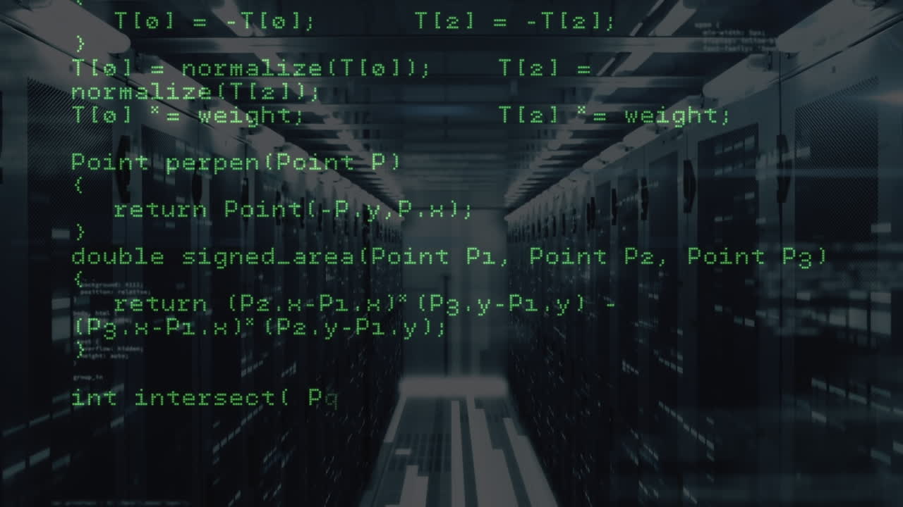 Animation of data processing over servers