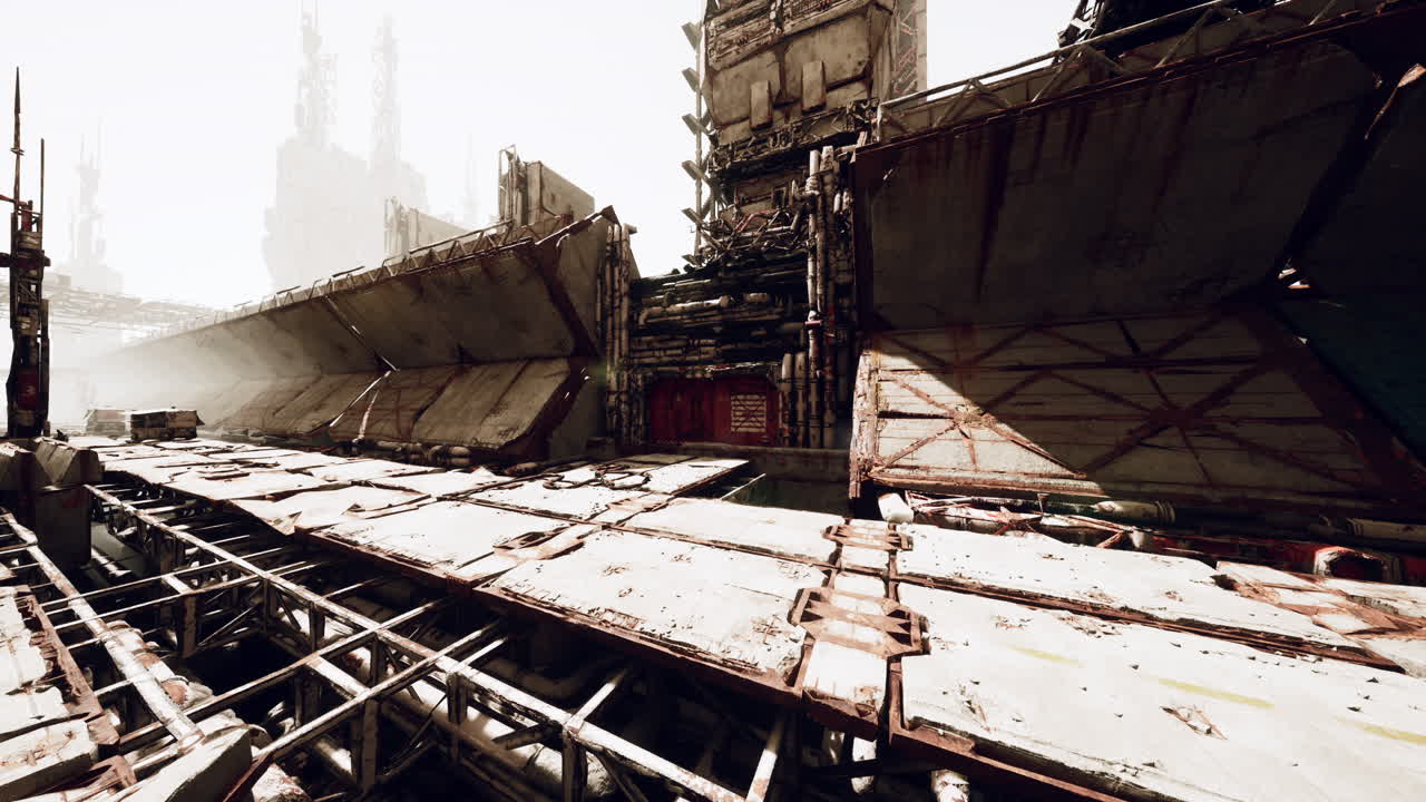 포스트 아포칼립스 도시 폐허