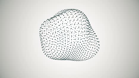 esfera de metamorfosis abstracta animada a partir de letras, forma futura en 4k