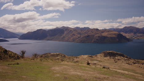 panoramic view of lake wanaka and surrounding mountains