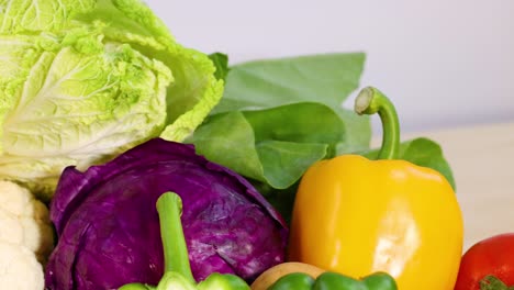 assorted vegetables displayed in a vibrant arrangement