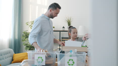 family recycling activity